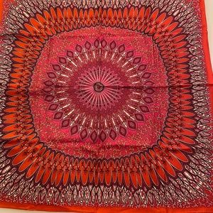 Vintage Red Mandala Scarf